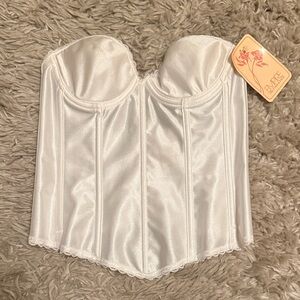 NWT Vintage White Bustier Corset